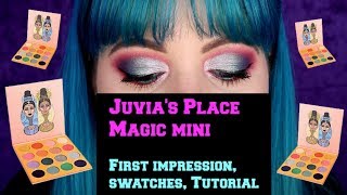 Juvias Place Magic Mini Palette  First impression swatches and tutorial [upl. by Salchunas155]