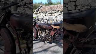 Vintage 1919 Indian Powerplus motorcycle with sidecar [upl. by Jessey353]