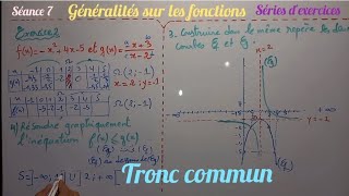 Généralités sur les fonctionsséance 7 tronc commun biof [upl. by Zerimar543]