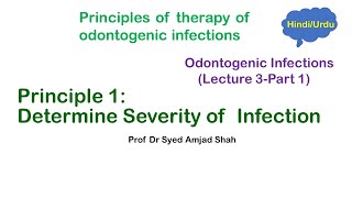 Principles of therapy of Odontogenic Infections  Part 1 Syed Amjad Shah [upl. by Balmuth502]