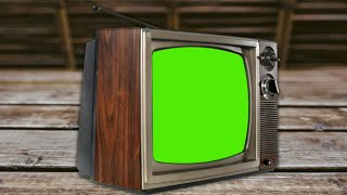 Old TV static Television Green Screen Video Footage  Crazy Editor [upl. by Aneryc]