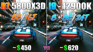 Ryzen 7 5800X3D vs Core i9 12900K  Test in 10 Games [upl. by Ellenet]