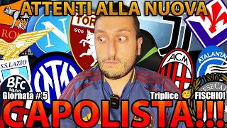 🥇 TORINO PRIMOOO‼️ INTER SHOCK 🤯 MILAN 😱 ROMA e FIORENTINA TOP 📈 JUVE E NAPOLI 🤔 ATALANTA e LAZIO 📉 [upl. by Aube]