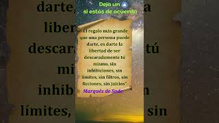 Frases sabios de Marqués de Sade 1 frases estoicismo sabiduría citas [upl. by Adnolahs716]