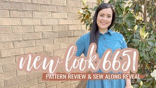 New Look 6651 SEWING Pattern Review amp Collared Dress Sew Along Reveal [upl. by Dnumsed]