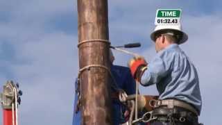 2014 Pole Top Rescue Competition — Justin Ward Brunswick EMC [upl. by Skilken]