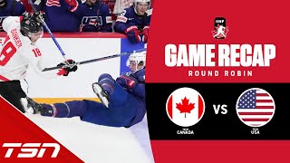 Canada vs USA  2023 World Juniors Highlights [upl. by Direj]