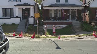 Homeowner looks for help with sinkhole says its become game of hot potato with city officials [upl. by Daffodil]