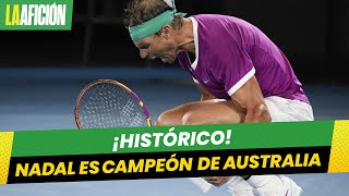 ¡Histórico Rafael Nadal es campeón del Abierto de Australia llega a 21 Grand Slams [upl. by Barny]