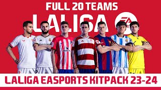 PES 2021  NEW LALIGA EA SPORTS KITPACK SEASON 20232024  20 Teams  New Font [upl. by Rourke]