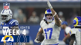 Los Angeles Rams vs Indianapolis Colts  2023 Week 4 Game Highlights [upl. by Kablesh]