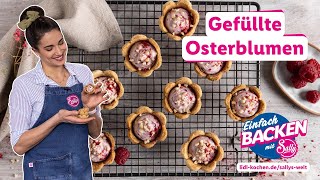 Gefüllte Osterblumen  Das süßeste Ostergebäck  Lidl Einfach Backen Mit Sally  Sallys Welt [upl. by Yemerej]