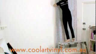 How to install self adhesive wallpaper with only one person [upl. by Remos]