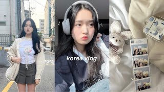 KOREA VLOG shopping in myeongdong what i eat on the plane ride exploring seoul new hair amp more [upl. by Ilera]