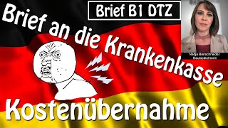 Brief B1 Krankenkasse Kostenübernahme Gesundheitskurs [upl. by Mlawsky28]