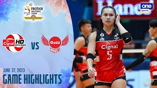 Cignal vs Petro Gazz highlights  2023 PVL Invitational Conference  June 27 2023 [upl. by Karlee338]