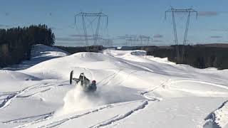 Motoneige Hors Piste au Fer à Cheval Laurentides [upl. by Maghutte]