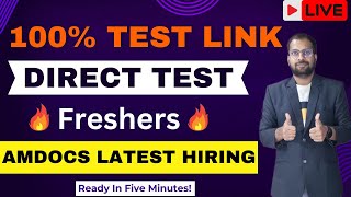 100 test link  Amdocs Software Engineer  Freshers Dont Miss jobsforefreshers [upl. by Kahcztiy965]