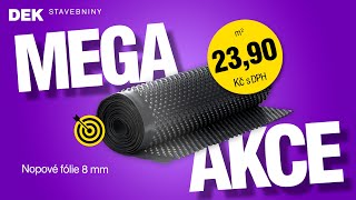 Stavebniny DEK přináší MEGA AKCI – Nopové fólie 8 mm [upl. by Namreg]