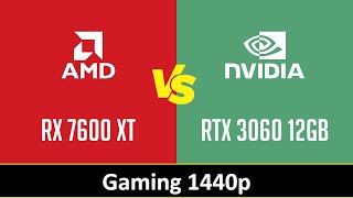 RX 7600 XT vs RTX 3060 12GB [upl. by Gertrude]