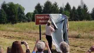 Trooper Dugald A Pellot memorial marker [upl. by Fancie]