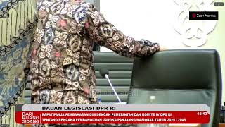 BREAKING NEWS  BALEG DPR RI RAPAT PANJA PEMBAHASAN DIM RUU RPJPN TAHUN 20252045 [upl. by Roseanne]