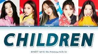 BVNDIT 밴디트  Children Lyrics Color Coded Lyrics HanRomEng가사 [upl. by Auqinom]