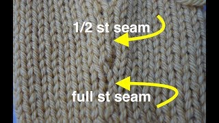 Mattress stitch  full stitch and half stitch for vertical seams  Technique Tuesday [upl. by Eidda624]