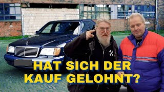 Mercedes Benz W140 600SE welche Probleme warten auf uns und überlebt Tom die Probefahrt [upl. by Ecitnerp]