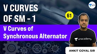 Lec 61  V Curves of Synchronous Alternator  V Curves of Synchronous Machines  Ankit Goyal [upl. by Yenaffit745]