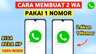 Cara Membuat 2 Whatsapp pakai 1 nomor  2 Wa 1 Nomor [upl. by Atteyek588]