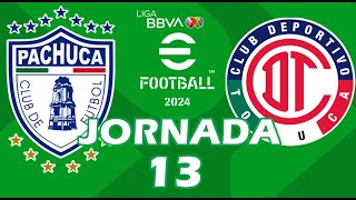 PachucaToluca  Jornada 13  eFootball™ 2024 [upl. by Ordnassela]