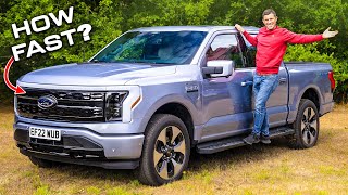 New Ford F150 Lightning REVIEW with 060mph test [upl. by Annohsal]