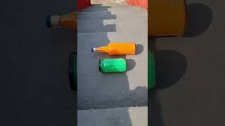 Orange vs Green glass bottles breaking  Crushing Crunchy amp soft things shorts asmr satisfying [upl. by Deny337]