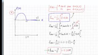 61 Valor Medio y Valor RMS de una señal senoidal [upl. by Nrubyar]