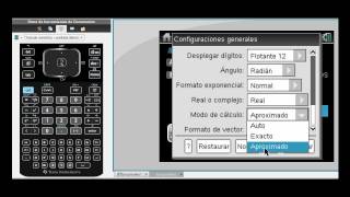 Tutorial de TINspire™ CX CAS Parte 2 Cómo Configurar el Funcionamiento y Modo de Operar [upl. by Kinny]