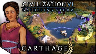 Future Era Tech amp Founding A New City  Civilization VI Gathering Storm — CARTHAGE 3 [upl. by Olivier550]