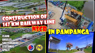 ongoing works of 147 km railway line in the Philippines  NSCR V 339  pnr nscr update [upl. by Valera400]