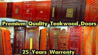 Premium Quality Teakwood Doors with 25 Years Warranty Traditional Doors Collectionsmadras vlogger [upl. by Sender]