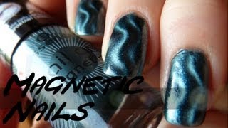 Einfaches Nail Art 5 Magnetische Nagellacke  Wie geht´s richtig [upl. by Annaet]