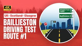 UK  Scotland  Glasgow  Baillieston Driving Test Route 1 [upl. by Eulalee]