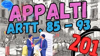 TI PREPARO AL CONCORSO PUBBLICO NUOVO CODICE APPALTI 362023  ARTT 85  93  Lezione 201 [upl. by Nirej495]