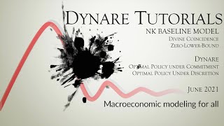 New Keynesian Model ZeroLowerBound and Optimal Monetary Policy in Dynare [upl. by Yemiaj223]