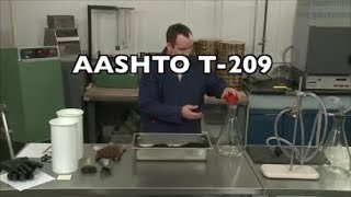 AASHTO T 209 Theoretical Maximum Specific Gravity and Density of Hot Mix Asphalt [upl. by Sivra961]