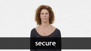 How to pronounce SECURE in American English [upl. by Jaquenetta]