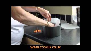 How to line a cake tin with nonstick baking paper [upl. by Ares]