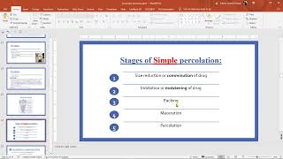 Exploring the Percolation Process in Pharmacy A Comprehensive Lecture [upl. by Odlonyer]