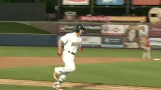 IronPigs Kingery belts second homer [upl. by Amluz]