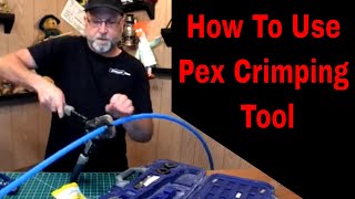 How To Use Pex Crimping Tool [upl. by Aissatsana]