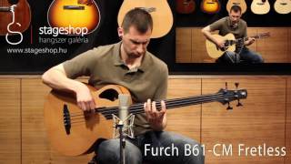 Furch B61CM Fretless acoustic bass demo played by Miklós Szula in Stageshop [upl. by Tirrej]